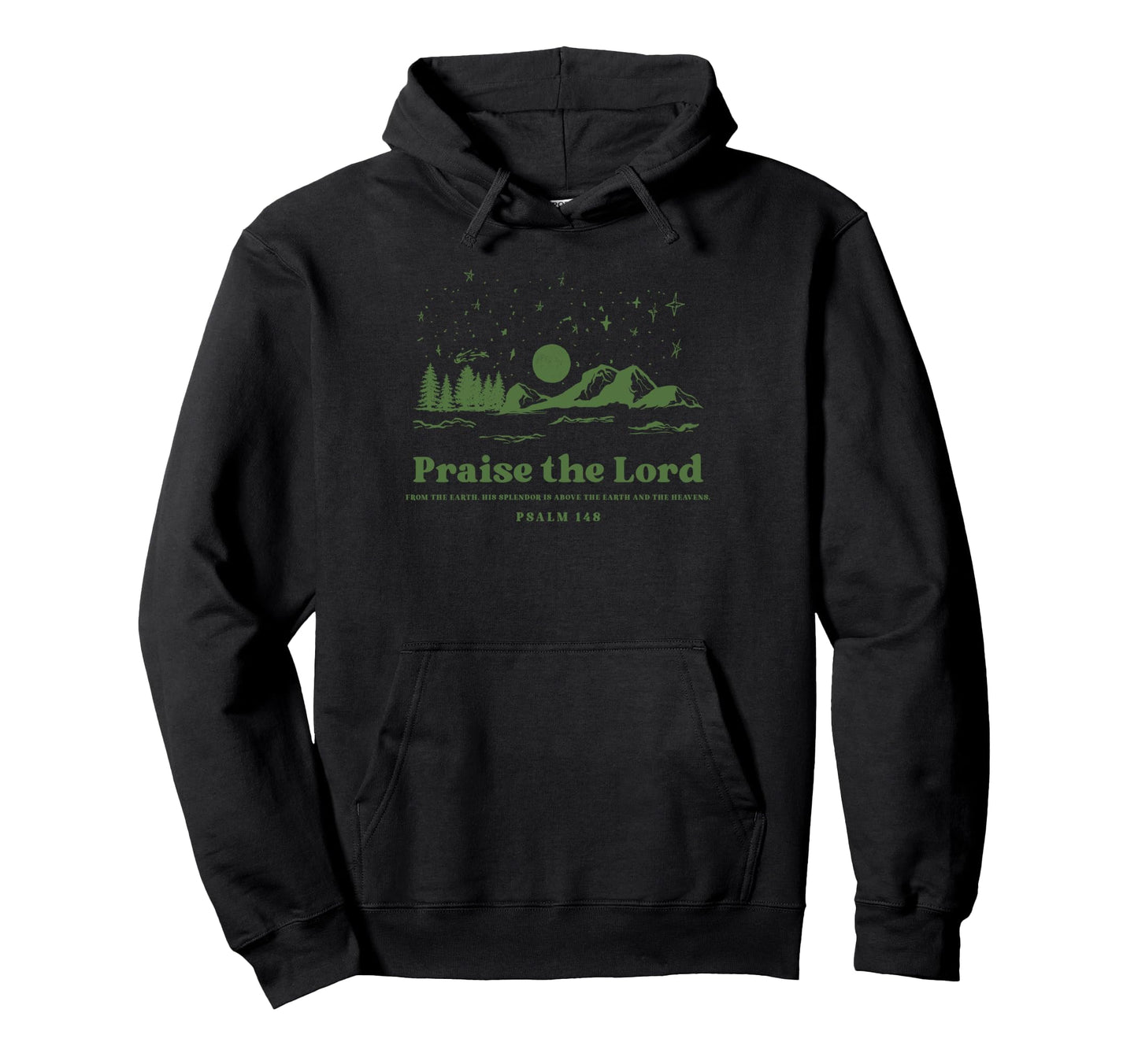 Boho Christian Camping Fall Praise God Hoodie - Graphic Print Men Women - T-Shirt, Sweatshirt, Hoodie