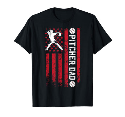 Baseball Pitcher Dad Baseball T-Shirt - Casual Everyday Wear for Adults - T-Shirt, Sweatshirt, Hoodie