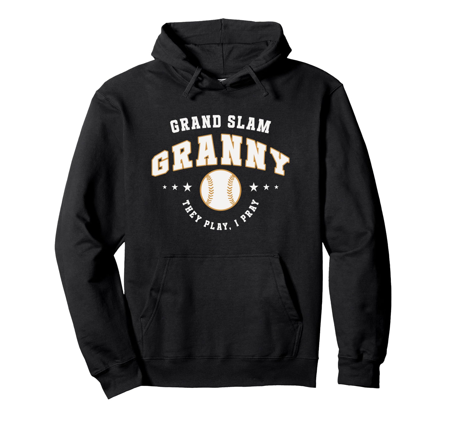 Funny Baseball Grandma Granny Hoodie - Unique Graphic for Adults - T-Shirt, Sweatshirt, Hoodie