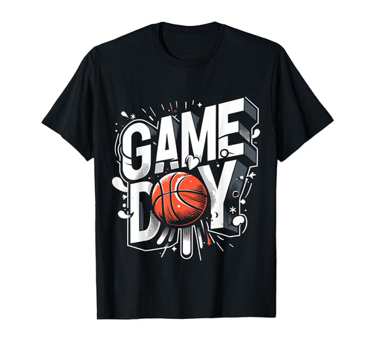 Basketball Game Day Basketball Mom T-Shirt - Custom Art Print Men Women - T-Shirt, Sweatshirt, Hoodie