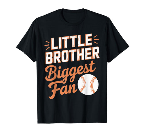 Little Brother Biggest Fan Baseball T-Shirt - Graphic Print Men Women - T-Shirt, Sweatshirt, Hoodie
