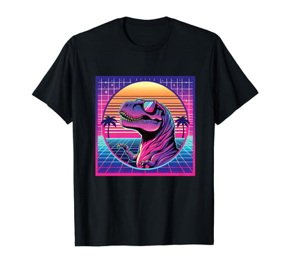 Retrowave Synthwave Aesthetic Vaporwave T-Shirt - Custom Art Print Unisex - T-Shirt, Sweatshirt, Hoodie