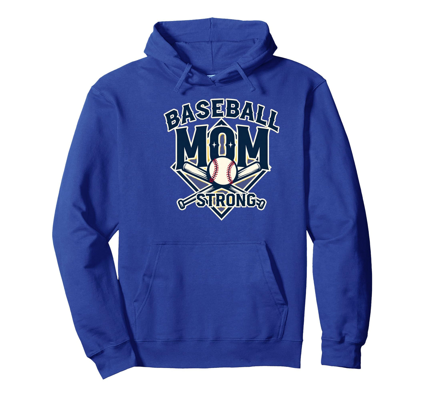 Baseball Mom Strong Hoodie - Fun Novelty Design Unisex - T-Shirt, Sweatshirt, Hoodie