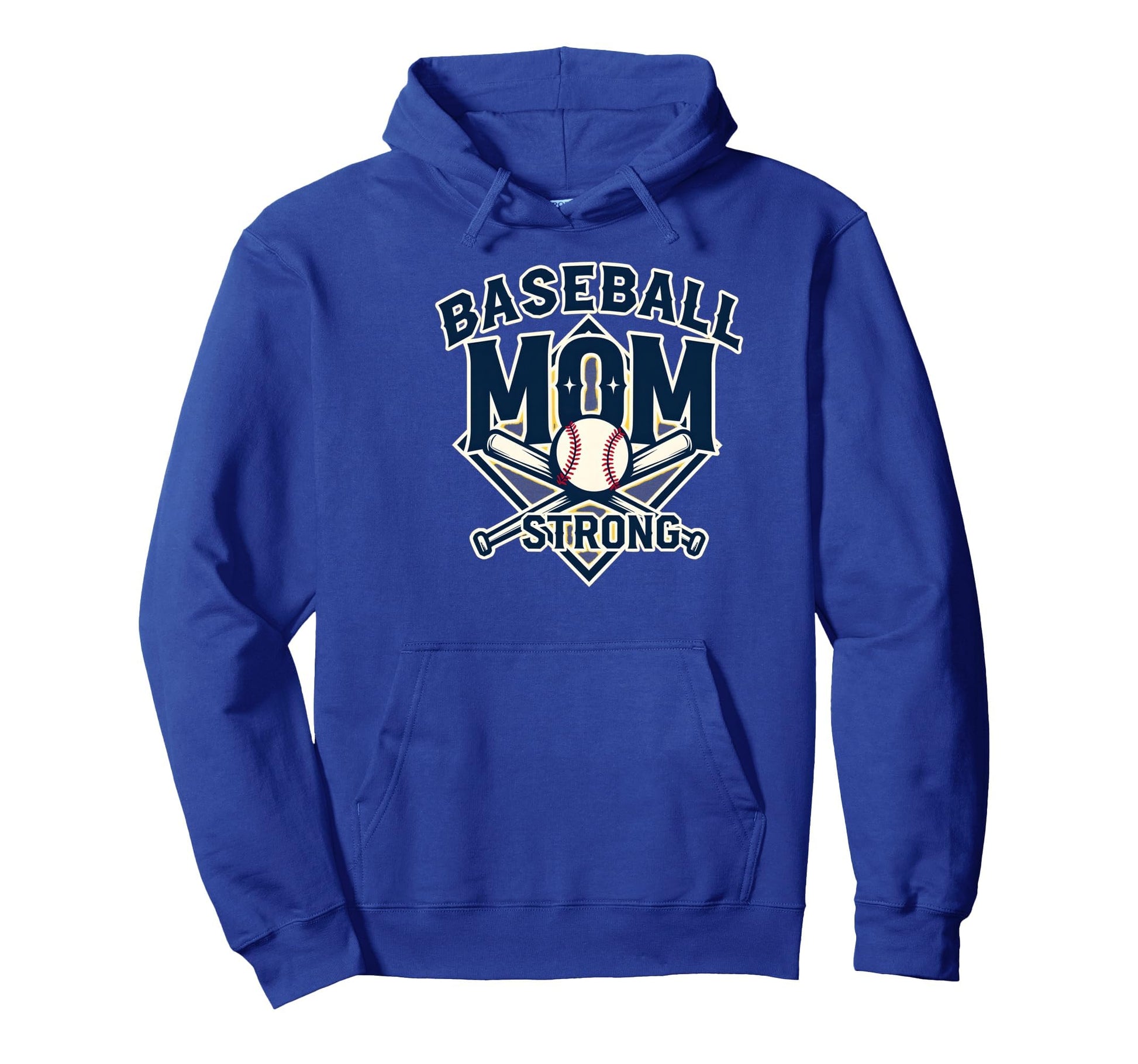 Baseball Mom Strong Hoodie - Casual Everyday Wear Unisex - T-Shirt, Sweatshirt, Hoodie