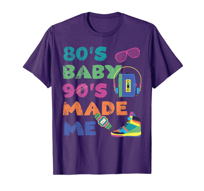 1980S 80S 1990S 90S Made Me Nostalgia T-Shirt - Aesthetic Graphic Men Women - T-Shirt, Sweatshirt, Hoodie