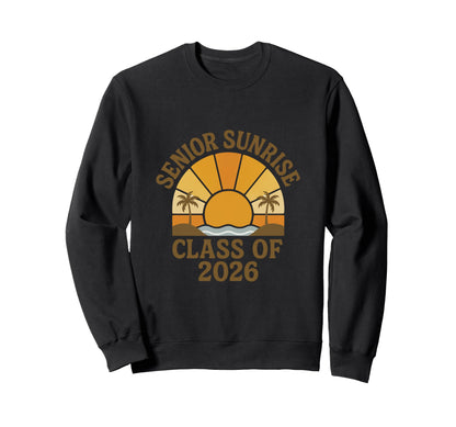 Senior Sunrise Class 2026 Boho Sweatshirt - Unique Graphic Men Women - T-Shirt, Sweatshirt, Hoodie