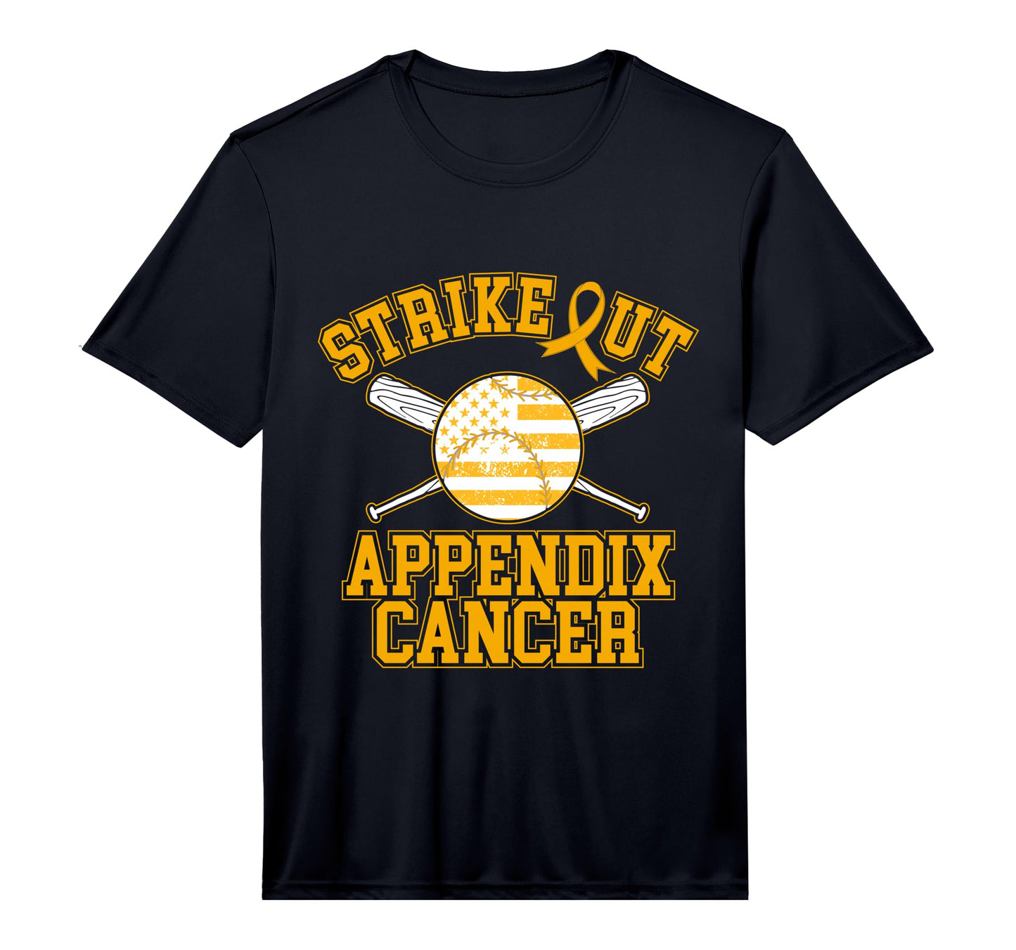 American Flag Strikeout Appendix T-Shirt - Aesthetic Graphic for Adults - T-Shirt, Sweatshirt, Hoodie