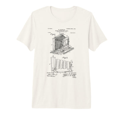 Box Camera Patent Blueprint T-Shirt - Minimalist Print Men Women - T-Shirt, Sweatshirt, Hoodie