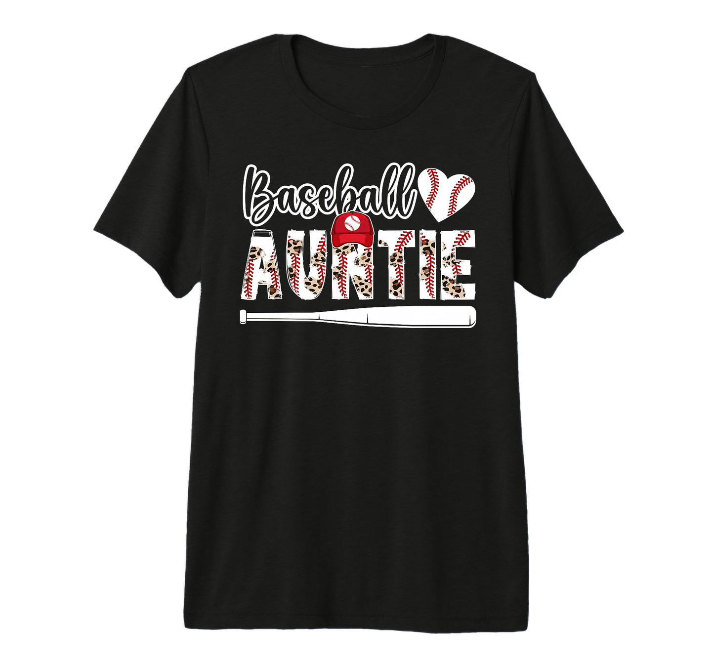 Baseball Auntie Leopard Baseball Aunt T-Shirt - Streetwear Style Men Women - T-Shirt, Sweatshirt, Hoodie