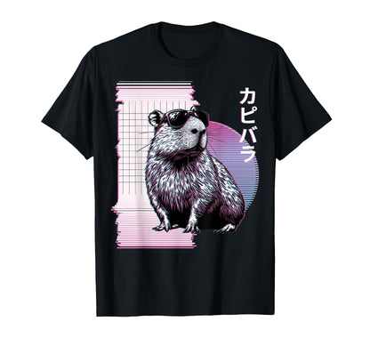 Capybara Capibara Sunglasses T-Shirt - Custom Art Print Men Women - T-Shirt, Sweatshirt, Hoodie