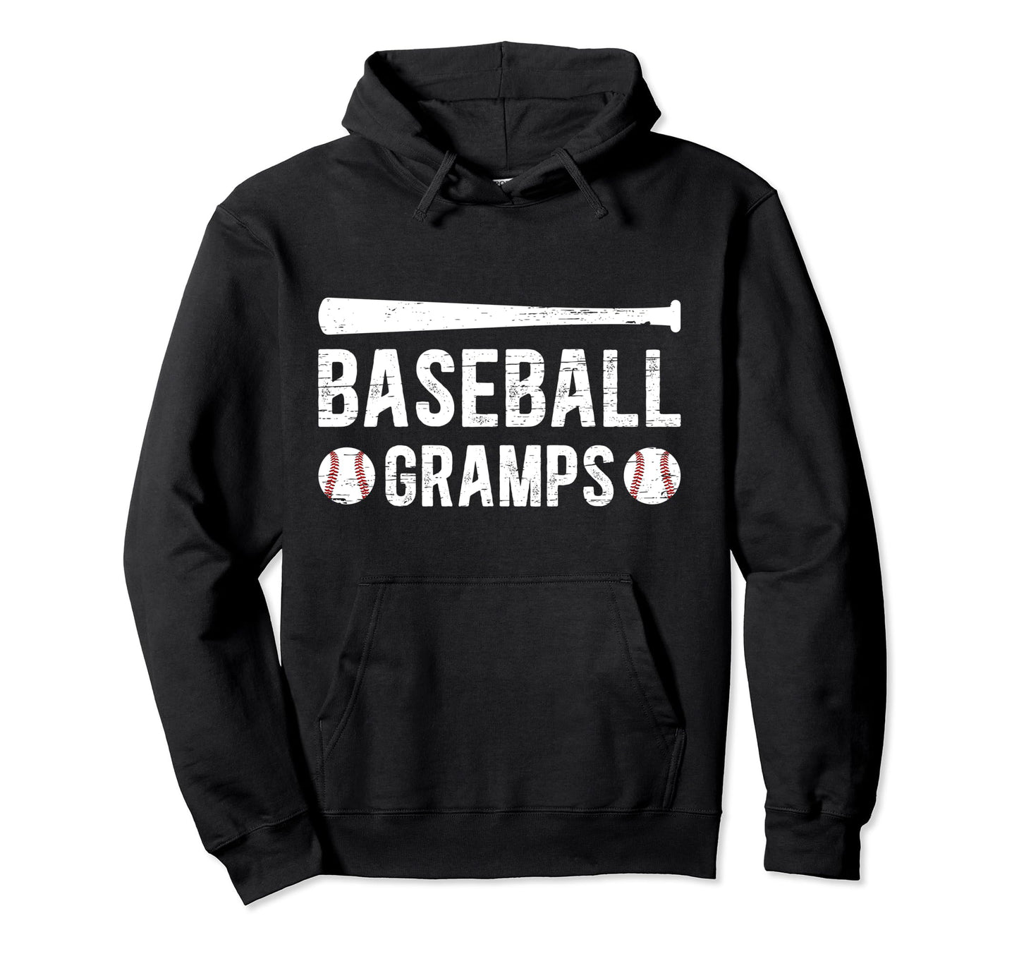 Baseball Gramps Best Grandpa Gramps Baseball Hoodie - Graphic Print Unisex - T-Shirt, Sweatshirt, Hoodie