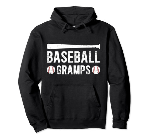 Baseball Gramps Best Grandpa Gramps Baseball Hoodie - Graphic Print Unisex - T-Shirt, Sweatshirt, Hoodie