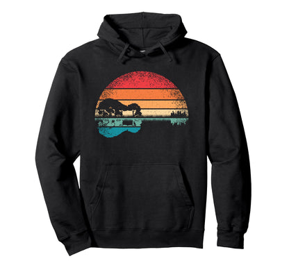 Acoustic Guitar Lake Guitarist Music Hoodie - Fun Novelty Design Unisex - T-Shirt, Sweatshirt, Hoodie