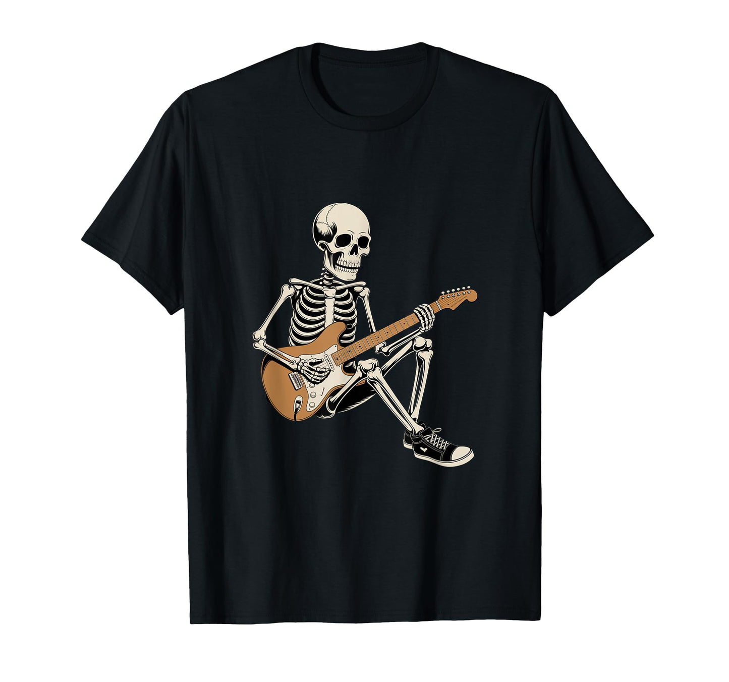 Rock Skeleton Playing Electric Guitar T-Shirt - Trendy Graphic Men Women - T-Shirt, Sweatshirt, Hoodie