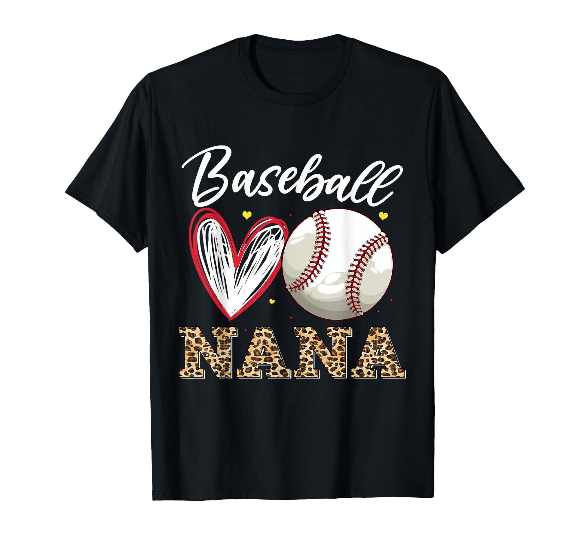 Baseball Nana Leopard Family Matching T-Shirt - Trendy Graphic Men Women - T-Shirt, Sweatshirt, Hoodie