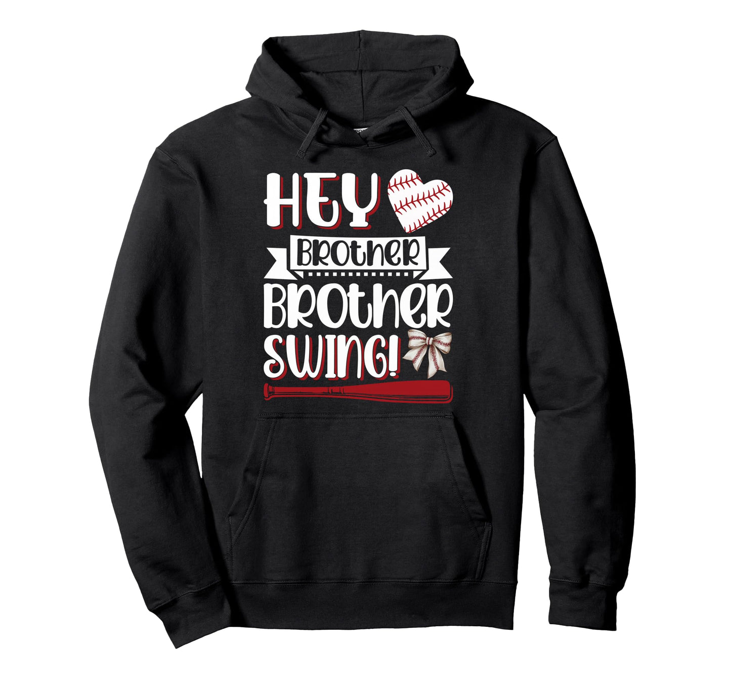 Hey Brother Swing Baseball Softball Sweatshirt - Minimalist Print Unisex - T-Shirt, Sweatshirt, Hoodie