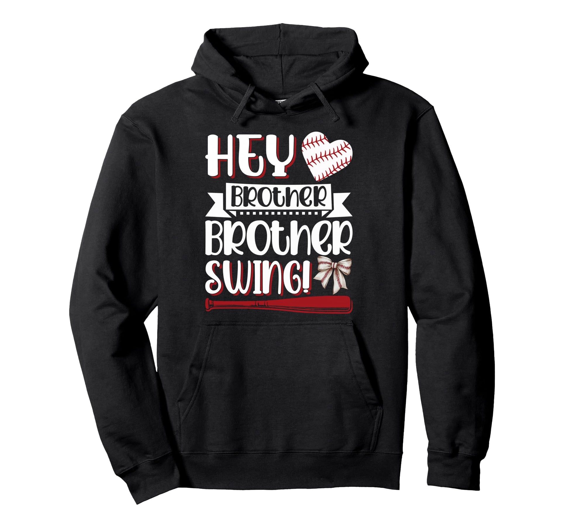 Hey Brother Swing Baseball Softball Sweatshirt - Minimalist Print Unisex - T-Shirt, Sweatshirt, Hoodie