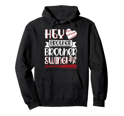 Hey Brother Swing Baseball Softball Sweatshirt - Minimalist Print Unisex - T-Shirt, Sweatshirt, Hoodie