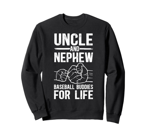 Baseball Uncle And Nephew Baseball Sweatshirt - Custom Art Print Men Women - T-Shirt, Sweatshirt, Hoodie