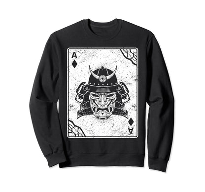 Oni Mask Card Glitch Anime Sweatshirt - Aesthetic Graphic Men Women - T-Shirt, Sweatshirt, Hoodie