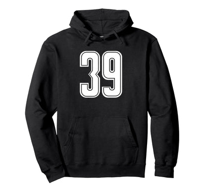 Sport Team Number 39 Hoodie - Graphic Print Men Women - T-Shirt, Sweatshirt, Hoodie