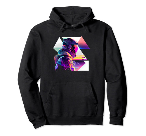Astronaut Space Aesthetic Art Wave Hoodie - Trendy Graphic Men Women - T-Shirt, Sweatshirt, Hoodie