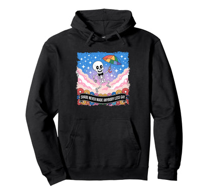 Funny Skeleton Lgbtq Pride Rainbow Hoodie - Aesthetic Graphic Men Women - T-Shirt, Sweatshirt, Hoodie