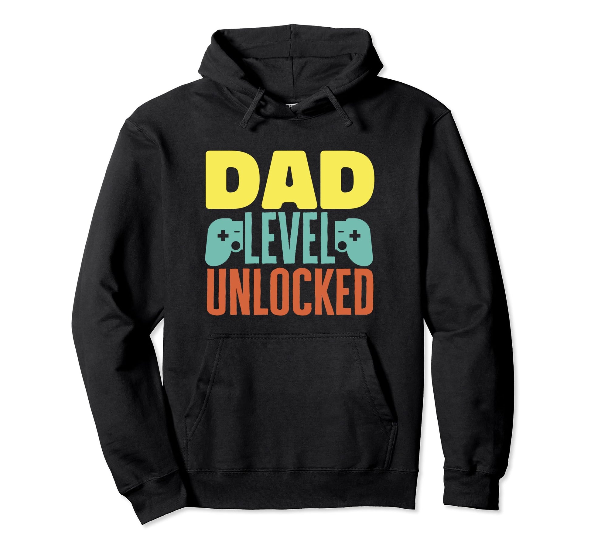 Fathers Day Funny Dad Level Unlocked Hoodie - Custom Art Print Unisex - T-Shirt, Sweatshirt, Hoodie