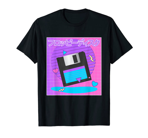 Floppy Disk 80S 90S It Japanese T-Shirt - Casual Everyday Wear for Adults - T-Shirt, Sweatshirt, Hoodie