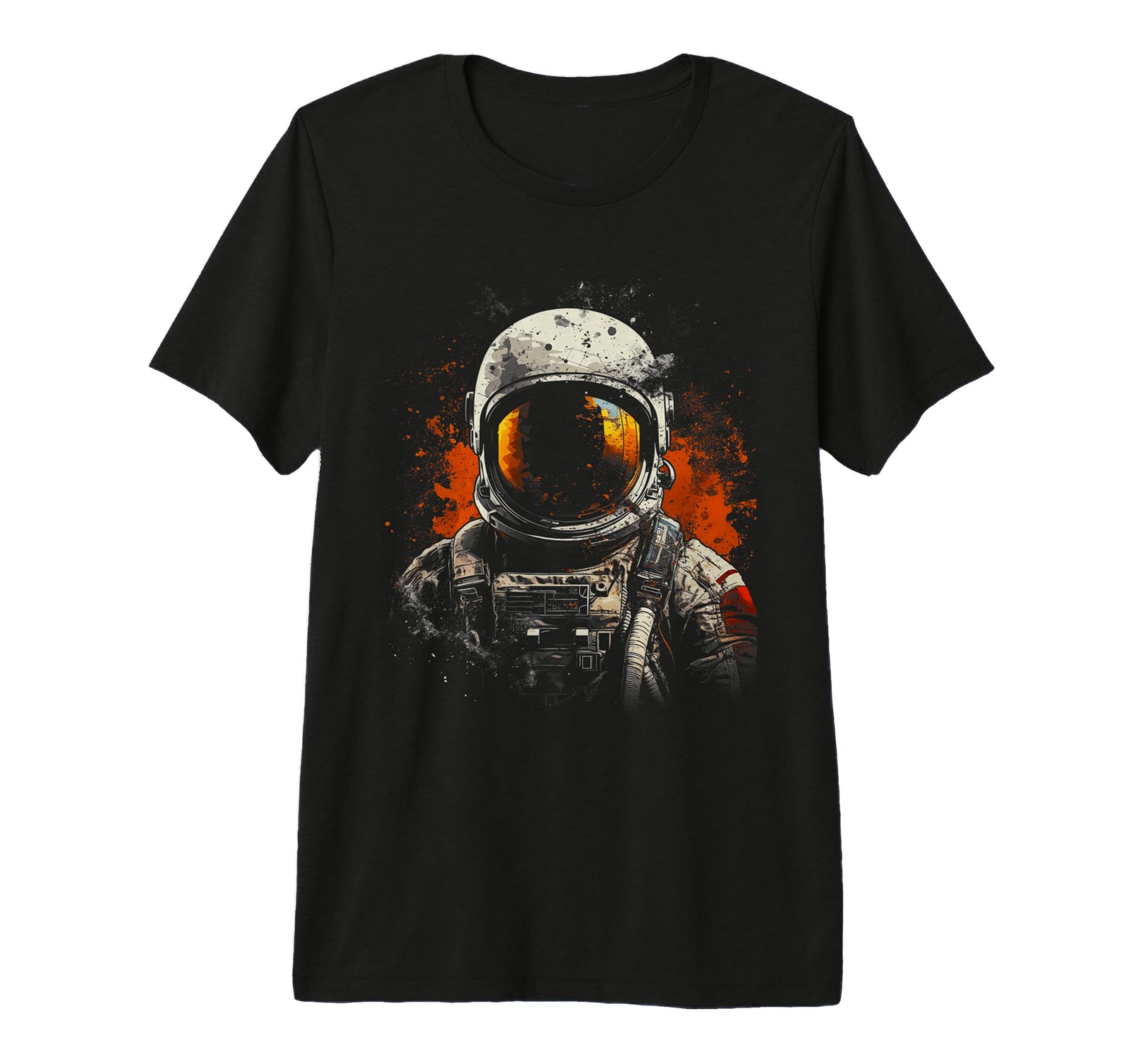 Astronaut Space Distressed 90S Grunge T-Shirt - Novelty Apparel for Adults - T-Shirt, Sweatshirt, Hoodie