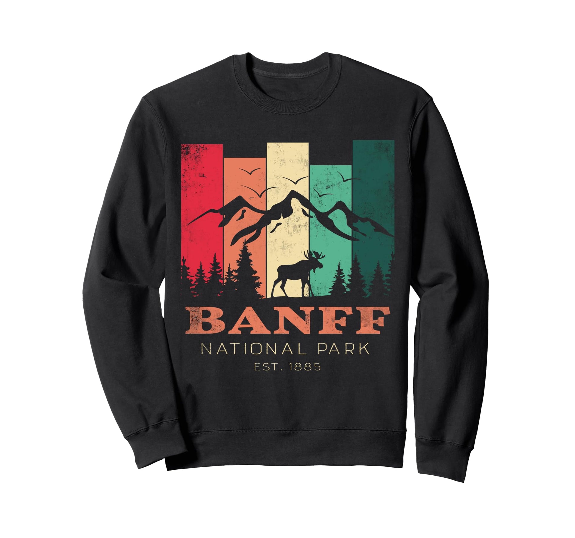 Banff National Park Canada Sweatshirt - Minimalist Print Men Women - T-Shirt, Sweatshirt, Hoodie