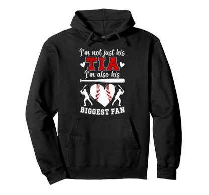 His Biggest Fan Baseball Tia Hoodie - Fun Novelty Design Men Women - T-Shirt, Sweatshirt, Hoodie