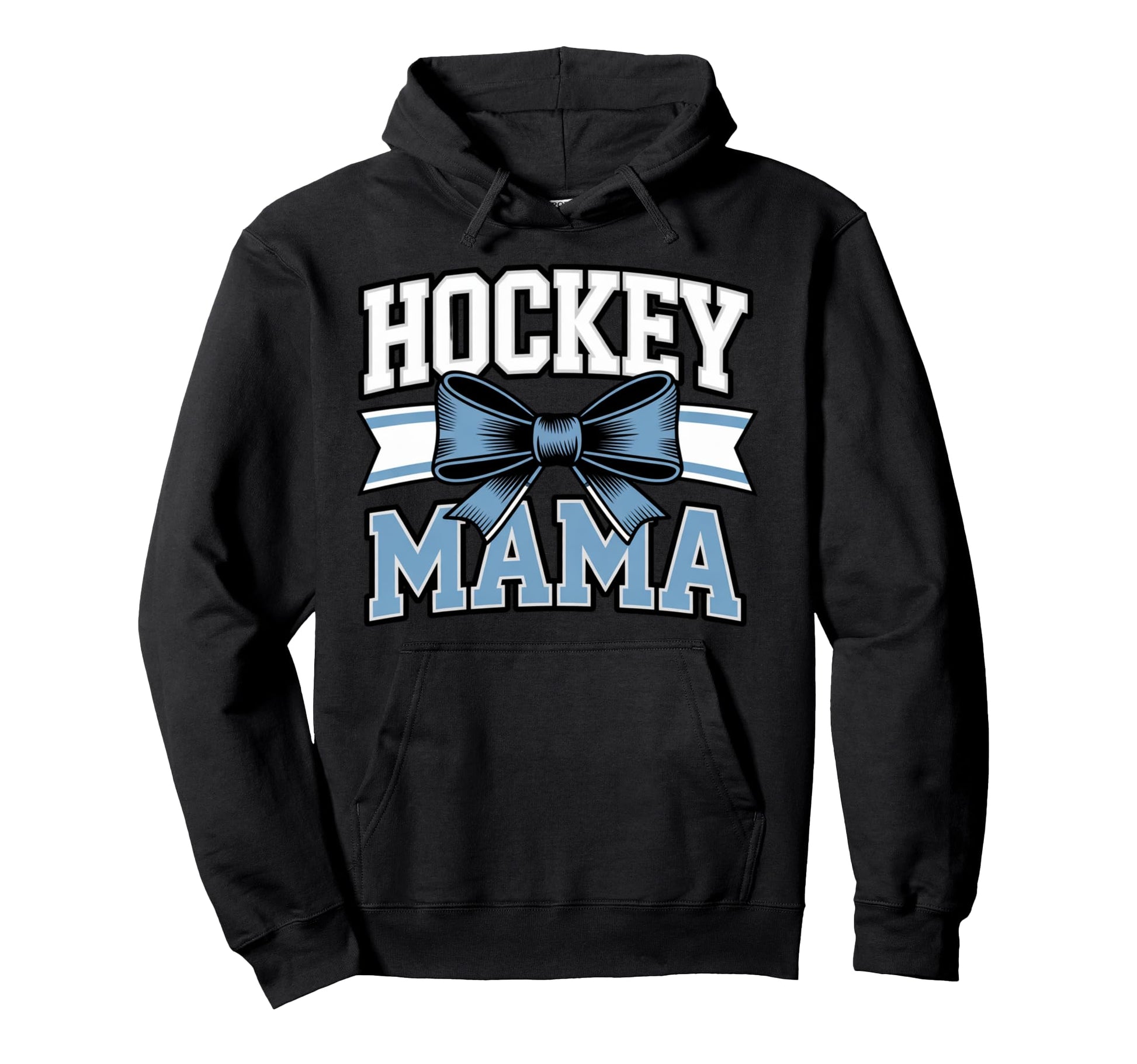 Hockey Mama Coquette Bow Game Day Hockey Hoodie - Graphic Print Unisex - T-Shirt, Sweatshirt, Hoodie