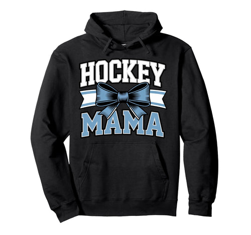 Hockey Mama Coquette Bow Game Day Hockey Hoodie - Graphic Print Unisex - T-Shirt, Sweatshirt, Hoodie