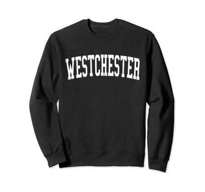 Westchester Il Distressed White Sweatshirt - Graphic Print for Adults - T-Shirt, Sweatshirt, Hoodie