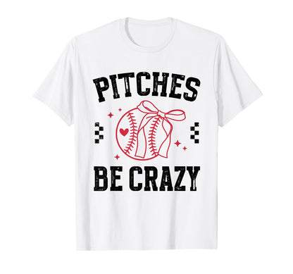 Coquette American Baseball Pitches Be T-Shirt - Trendy Graphic for Adults - T-Shirt, Sweatshirt, Hoodie