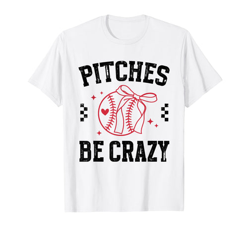 Coquette American Baseball Pitches Be T-Shirt - Trendy Graphic for Adults - T-Shirt, Sweatshirt, Hoodie