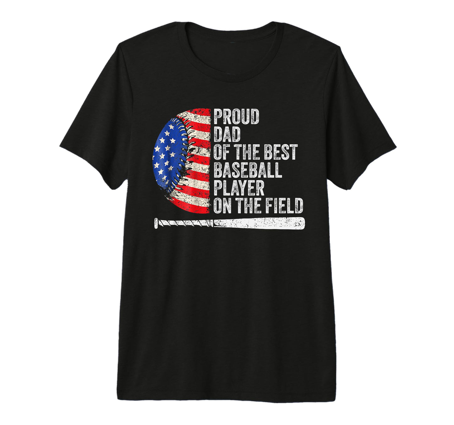 Us Falg Dads Baseball Proud Baseball T-Shirt - Unique Graphic for Adults - T-Shirt, Sweatshirt, Hoodie