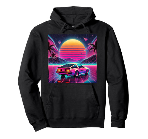 Outrun Synthwave Vaporwave Aesthetic Hoodie - Trendy Graphic for Adults - T-Shirt, Sweatshirt, Hoodie