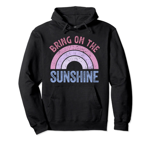 Bring Sunshine Rainbow Sunshine Hoodie - Minimalist Print Unisex - T-Shirt, Sweatshirt, Hoodie