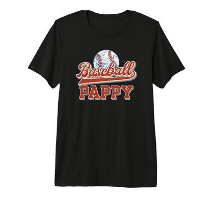 Mens Baseball Pappy Grandpa Best T-Shirt - Casual Everyday Wear Men Women - T-Shirt, Sweatshirt, Hoodie