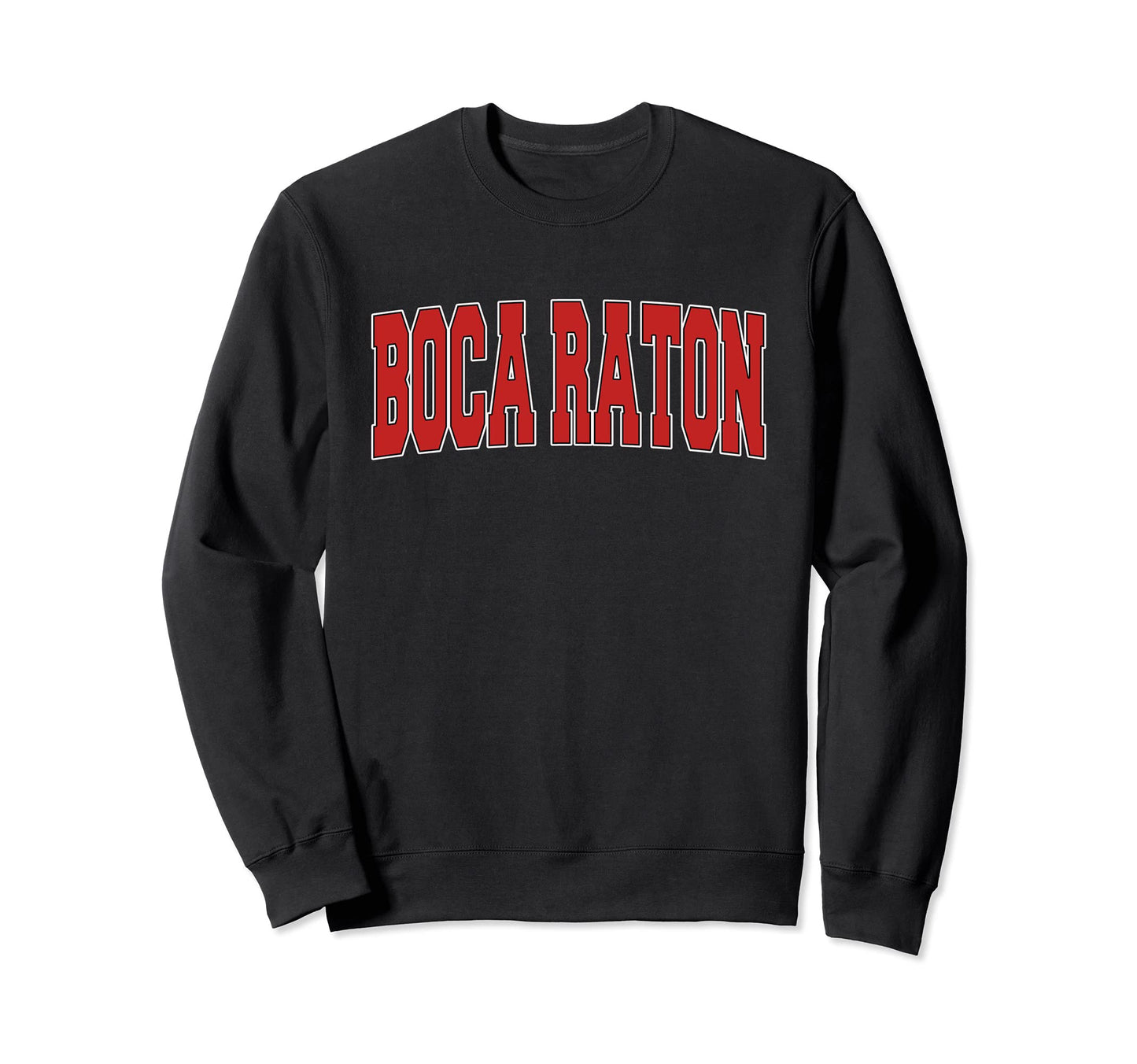 Boca Raton Fl Florida Varsity Sweatshirt - Fun Novelty Design for Adults - T-Shirt, Sweatshirt, Hoodie