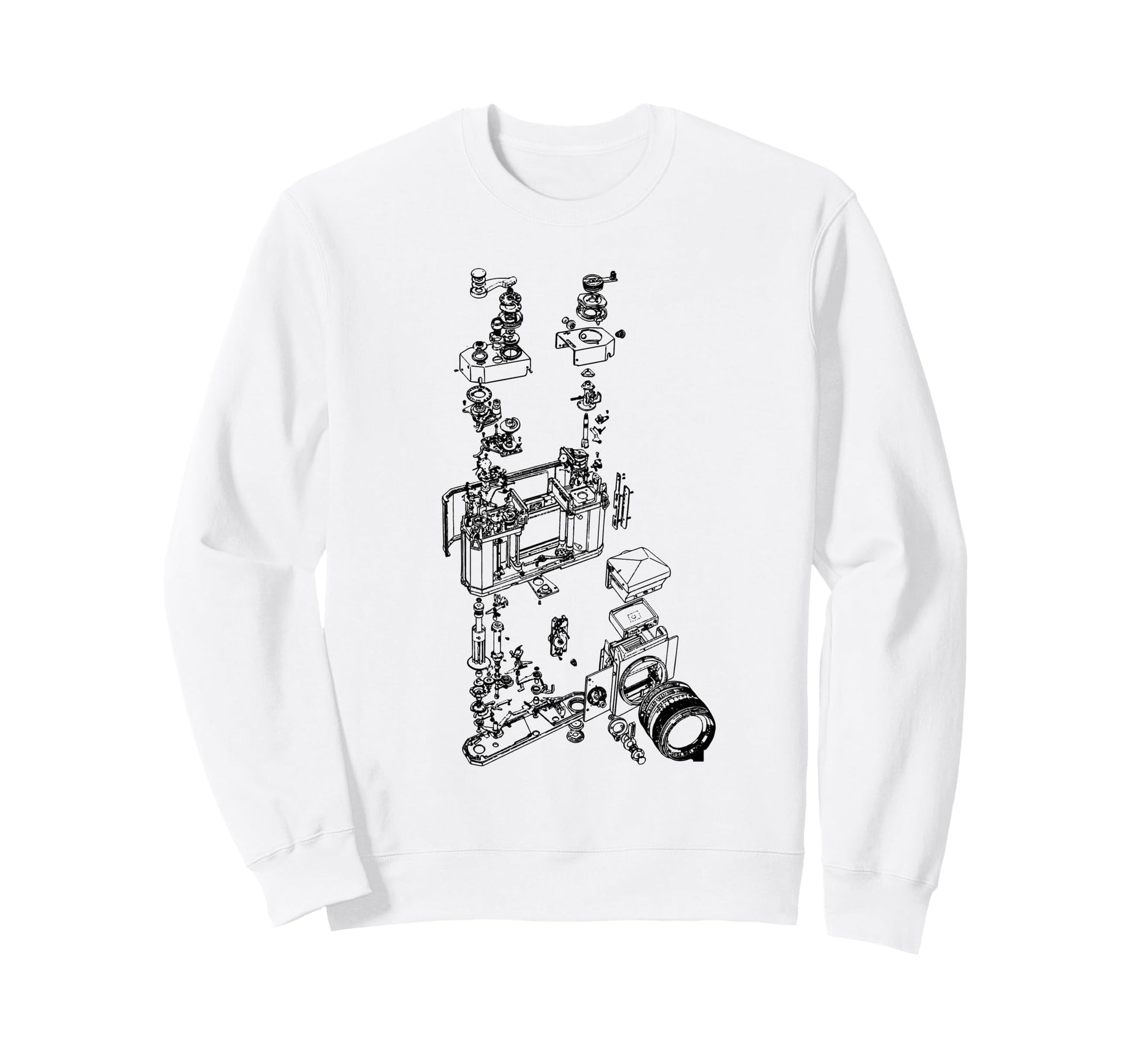 Film Camera Diagram Photography Sweatshirt - Aesthetic Graphic Unisex - T-Shirt, Sweatshirt, Hoodie