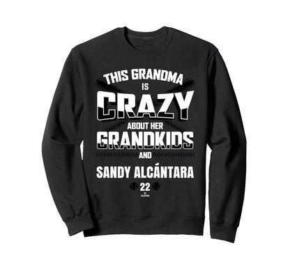 Grandma Crazy Sandy Alc Ntara Sweatshirt - Minimalist Print Men Women - T-Shirt, Sweatshirt, Hoodie