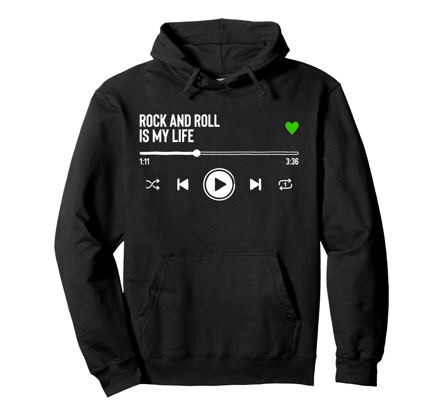 Rock N Roll Heavy Metal Punk Music Rock Hoodie - Graphic Print for Adults - T-Shirt, Sweatshirt, Hoodie