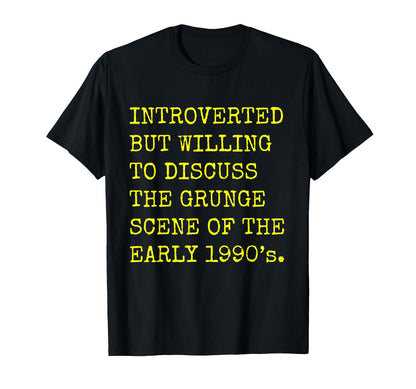 Introverted But Willing To Discuss T-Shirt - Graphic Print for Adults - T-Shirt, Sweatshirt, Hoodie
