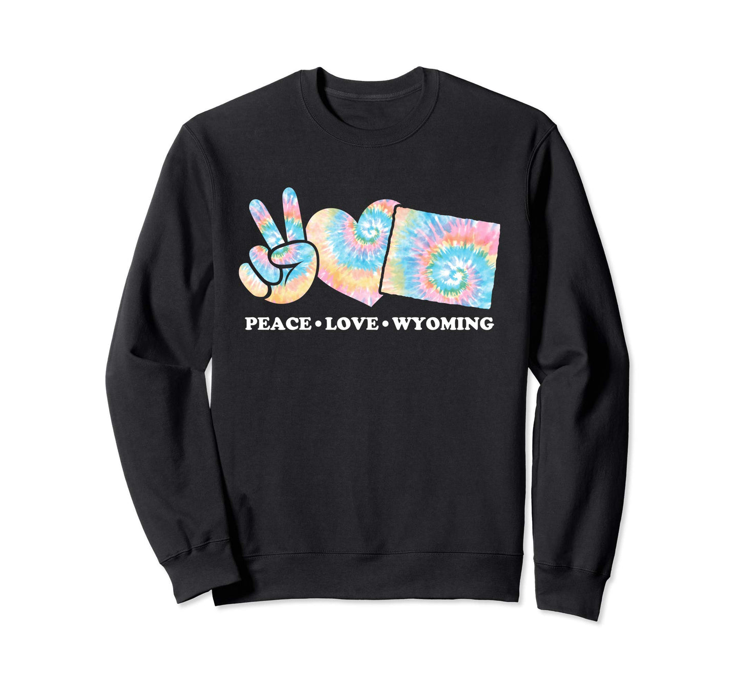 Tie Dye Wyoming Hippie Gift Co Hoodie - Custom Art Print Unisex - T-Shirt, Sweatshirt, Hoodie