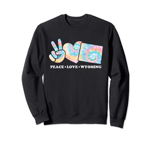Tie Dye Wyoming Hippie Gift Co Hoodie - Custom Art Print Unisex - T-Shirt, Sweatshirt, Hoodie
