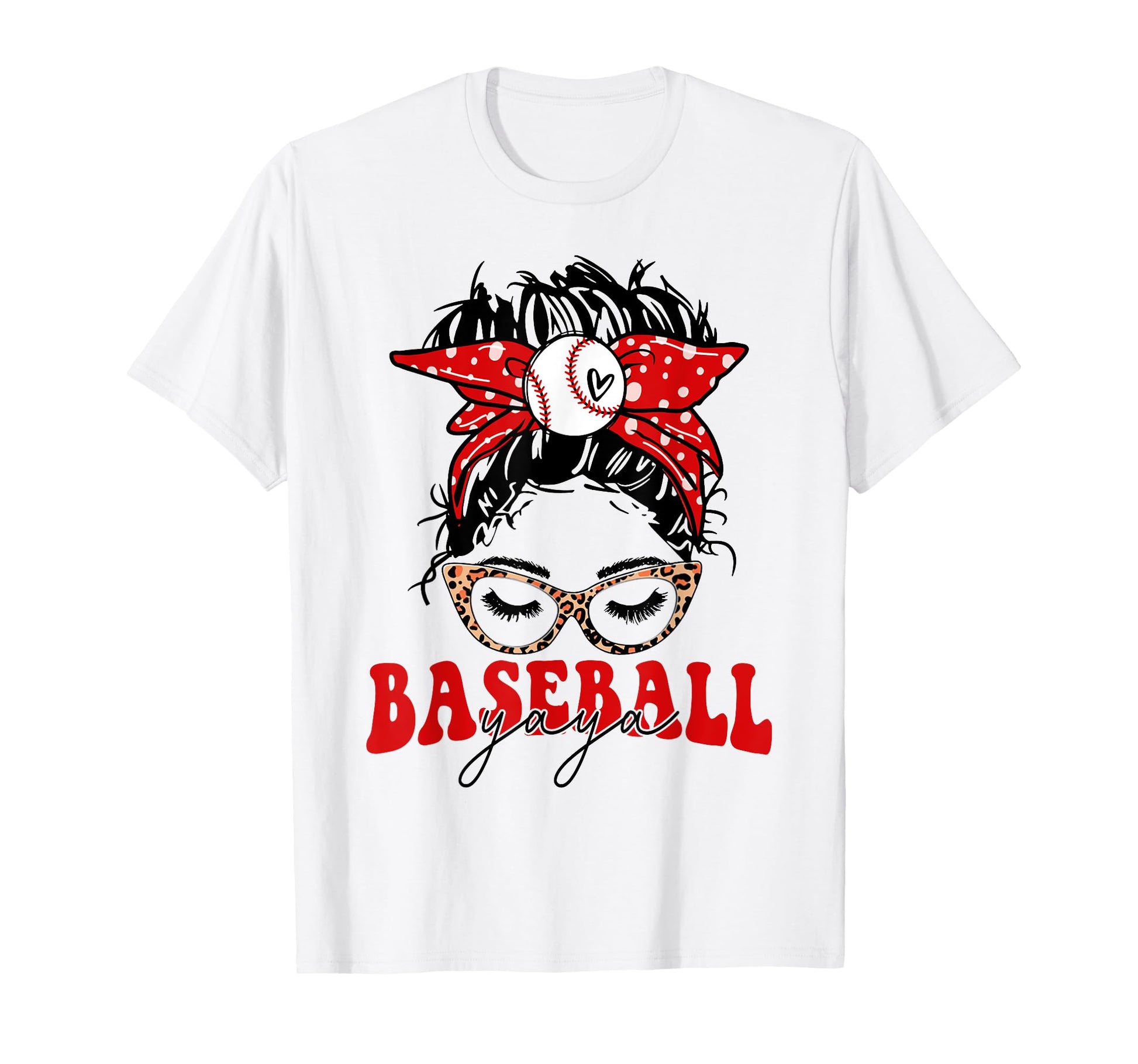 Mothers Day Distressed Leopard Baseball T-Shirt - Graphic Print Unisex - T-Shirt, Sweatshirt, Hoodie