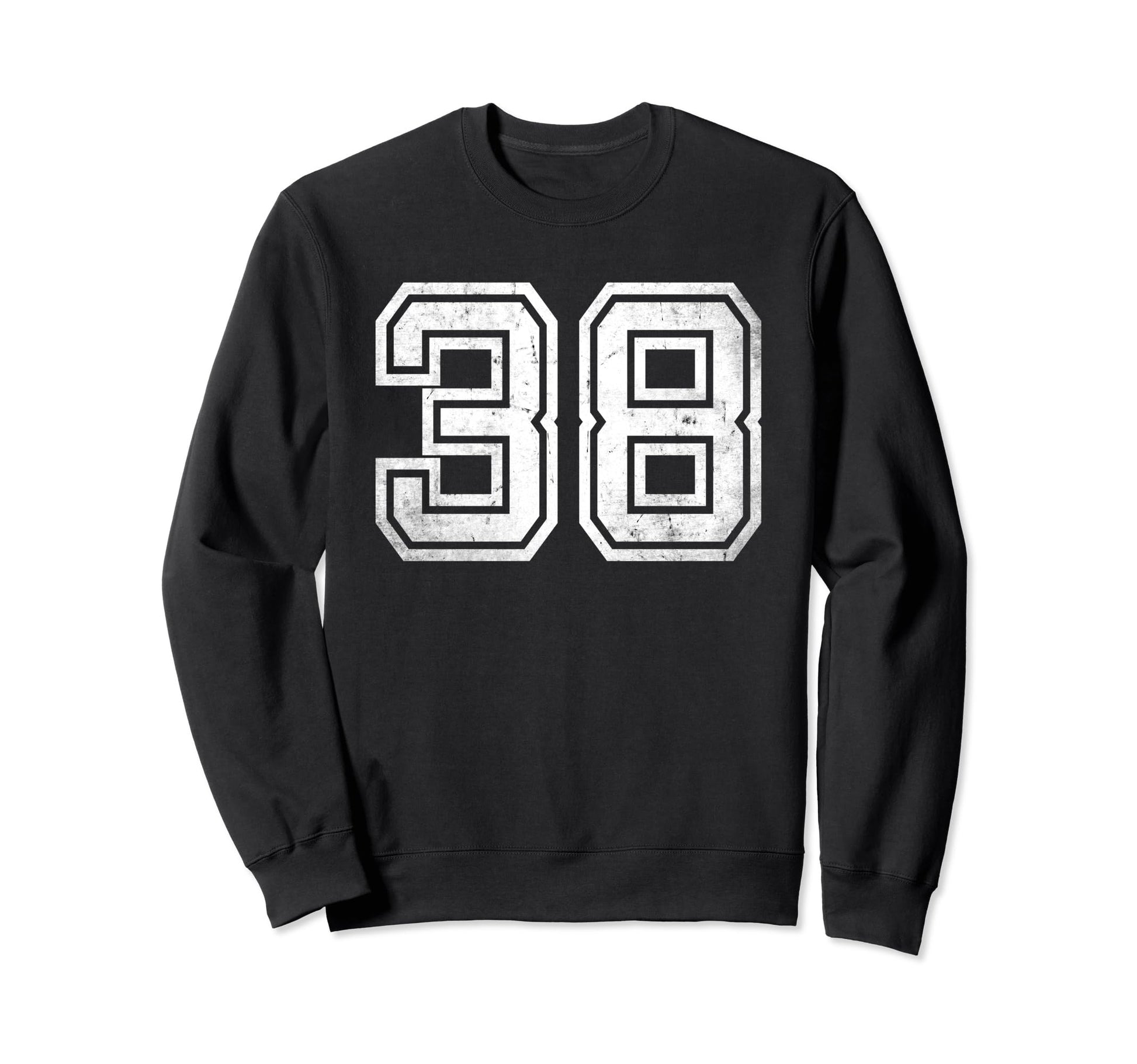 Number 38 Varsity Number Sweatshirt - Minimalist Print Unisex - T-Shirt, Sweatshirt, Hoodie